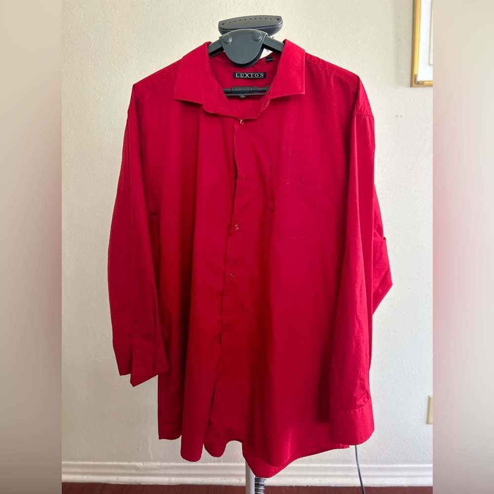 5XL Red Dress Shirt